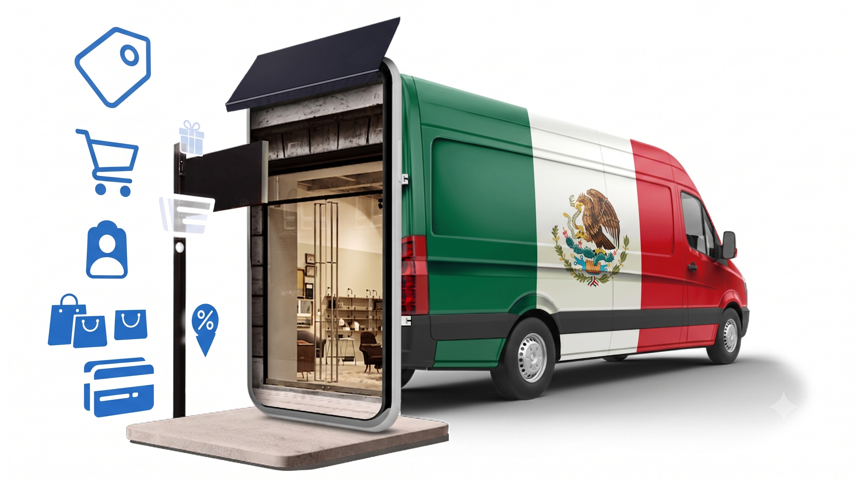 Delivery van with the Mexican flag: Yego Fulfillment as your partner to operate in the country